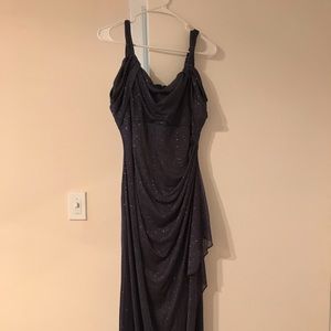 Alex evenings cold shoulder gown